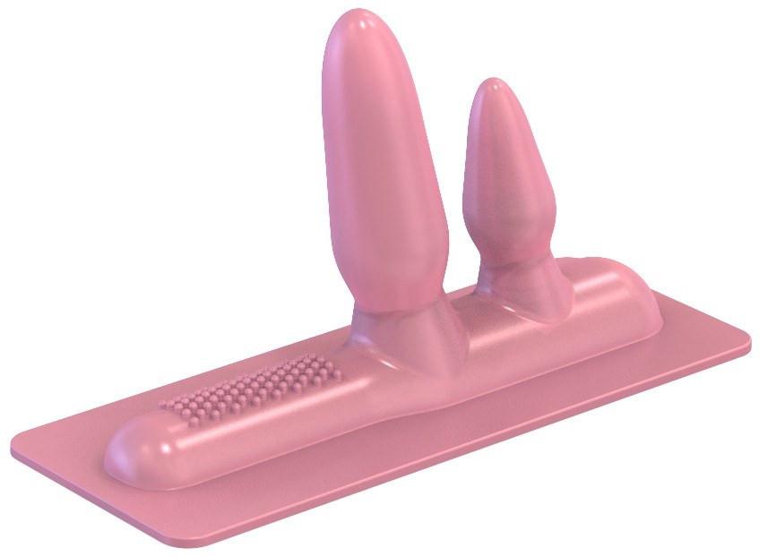 Premium Silicone Double Penetration Attachment